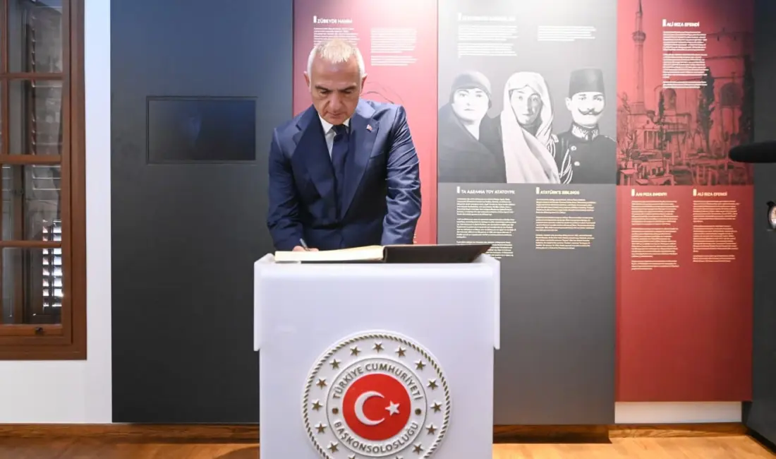 Kültür ve Turizm Bakanı Mehmet Nuri Ersoy, restorasyon çalışmasıyla yenilenen