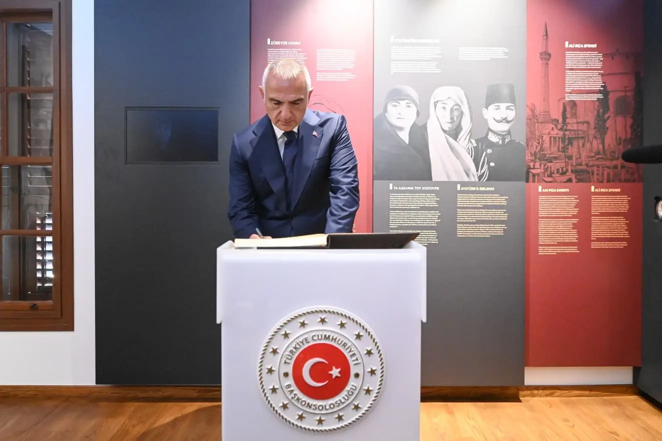 Kültür ve Turizm Bakanı Mehmet Nuri Ersoy, restorasyon çalışmasıyla yenilenen