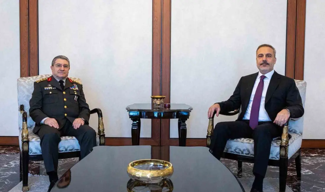Dışişleri Bakanı Hakan Fidan, Genelkurmay Başkanı Orgeneral Selçuk Bayraktaroğlu’nu kabul