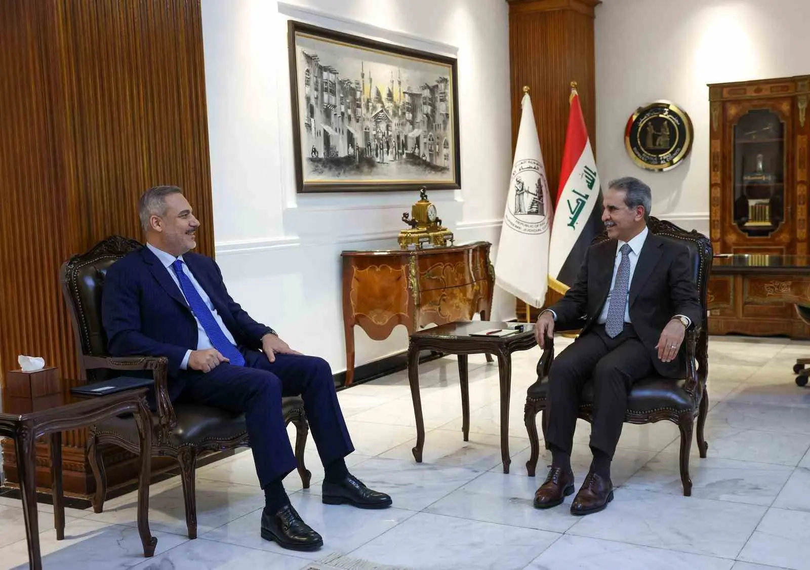 Dışişleri Bakanı Hakan Fidan, Bağdat temasları çerçevesinde Irak Yüksek Yargı