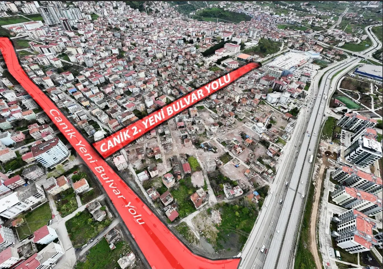 Samsun’un Canik Belediye Başkanı İbrahim Sandıkçı, “Canik 2. Yeni Bulvar