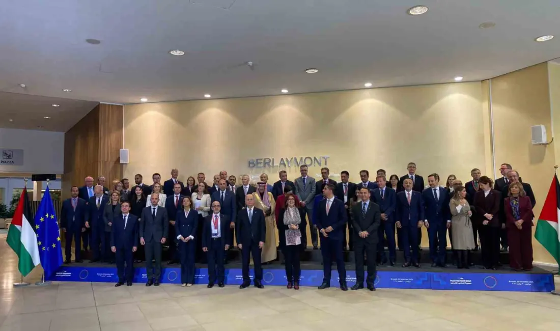 Belçika’da Avrupa Birliği’nin (AB) girişimi ve 60 ülkenin katılımıyla Filistin