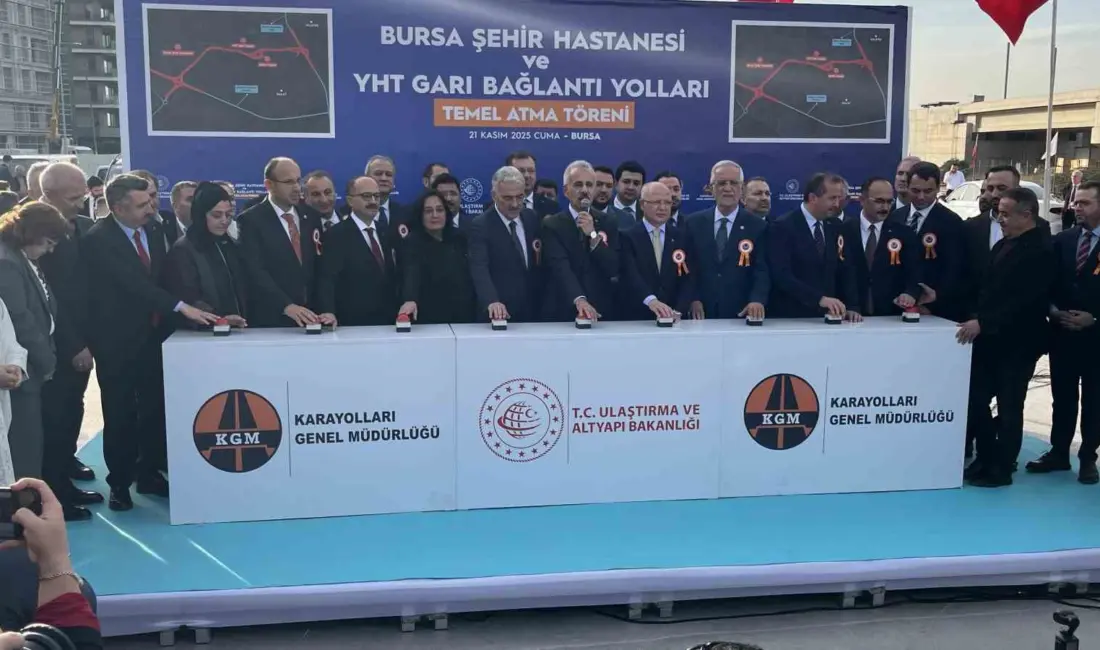 Ulaştırma ve Altyapı Bakanı Abdulkadir Uraloğlu, temeli atılan Bursa Şehir