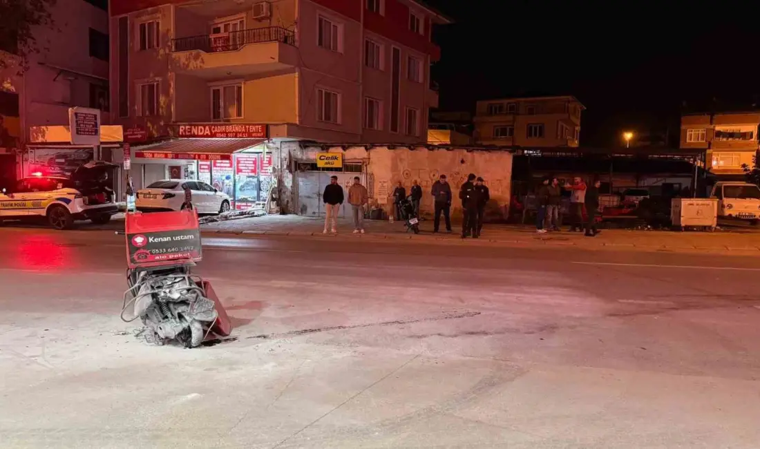 Bursa’da ehliyetsiz motosiklet kuryesi başka bir motosikletle çarpışması sonucu akaryakıt