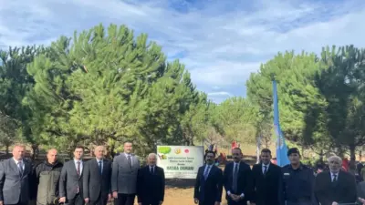 Bursa’nın Karacabey ilçesinde 11 Kasım Milli Ağaçlandırma Günü kapsamında ilçe