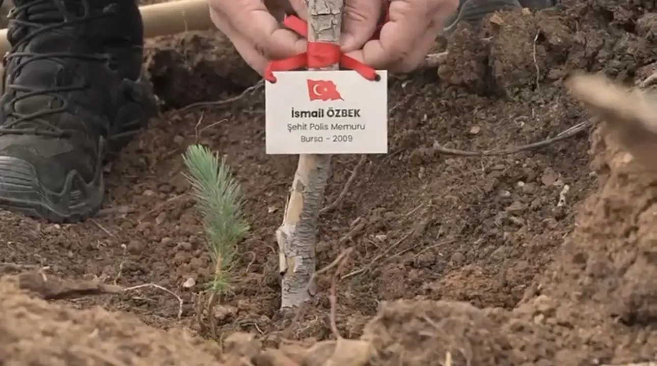 Bursa Emniyet Müdürlüğü, “Şehitlerimiz İçin Her Bir Fidan, Geleceğimiz İçin