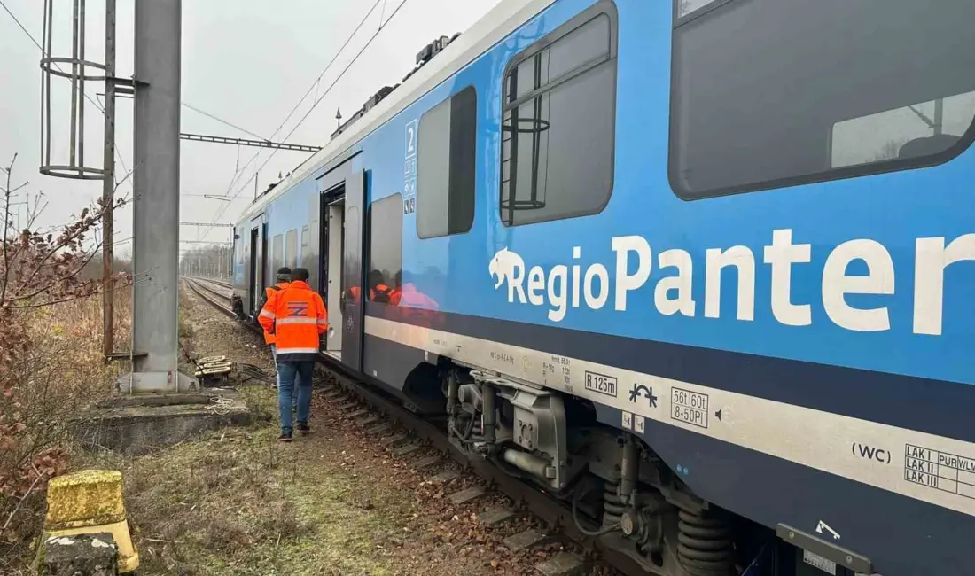 Çekya’nın başkenti Prag’ın yaklaşık 132 km güneyinde iki yolcu treninin