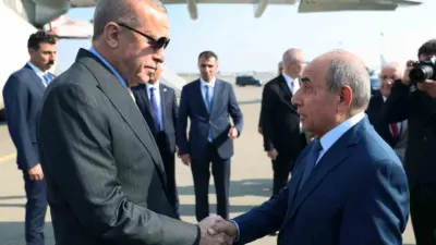 Cumhurbaşkanı Recep Tayyip Erdoğan, 8 Kasım Zafer Günü kutlamalarına katılmak