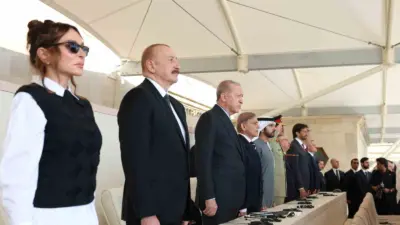 Cumhurbaşkanı Recep Tayyip Erdoğan, 8 Kasım Zafer Günü Töreni’nin düzenlendiği