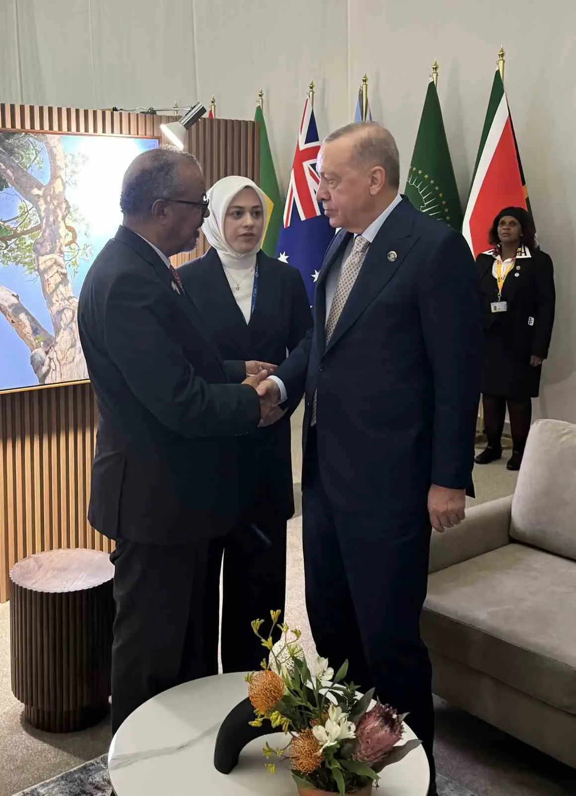 Cumhurbaşkanı Recep Tayyip Erdoğan, G20 Liderler Zirvesi için bulunduğu Güney