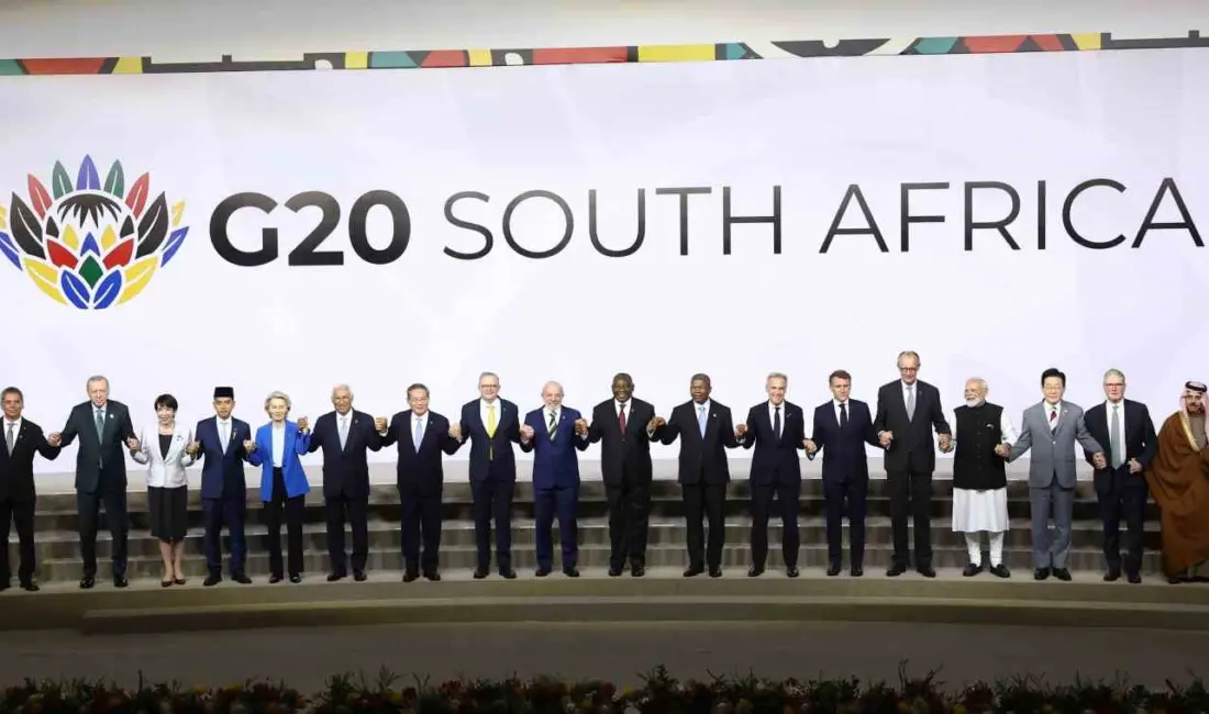 Cumhurbaşkanı Recep Tayyip Erdoğan, Güney Afrika’nın Johannesburg kentinde düzenlenen G20
