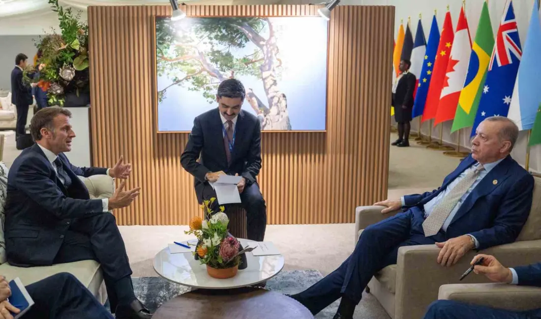 Cumhurbaşkanı Erdoğan, Güney Afrika’da düzenlenen G20 Liderler Zirvesi kapsamında Fransa
