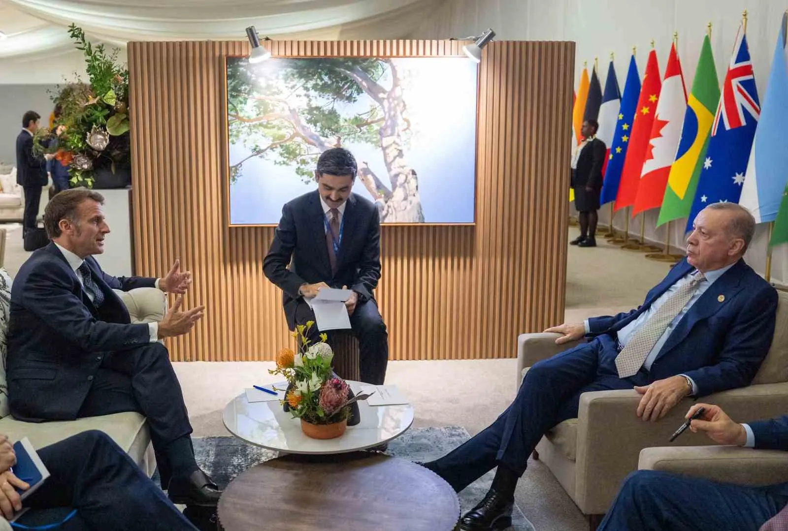Cumhurbaşkanı Erdoğan, Güney Afrika’da düzenlenen G20 Liderler Zirvesi kapsamında Fransa