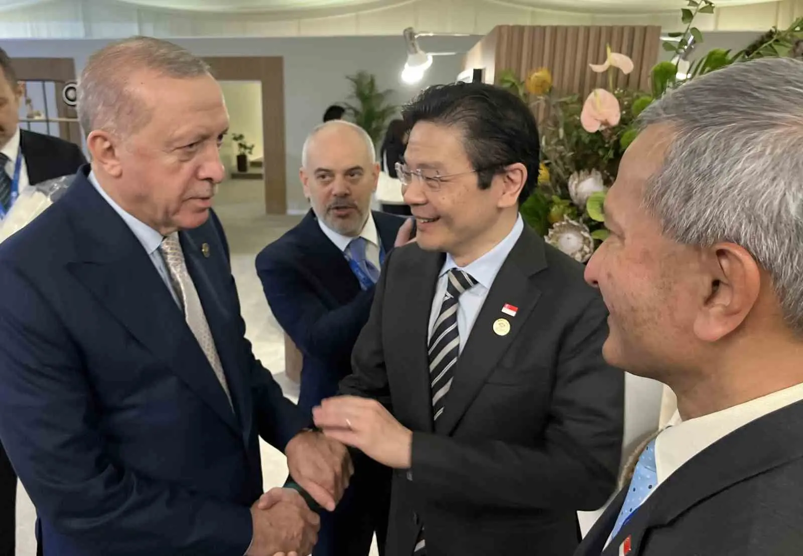 Cumhurbaşkanı Recep Tayyip Erdoğan, G20 Liderler Zirvesi için bulunduğu Güney