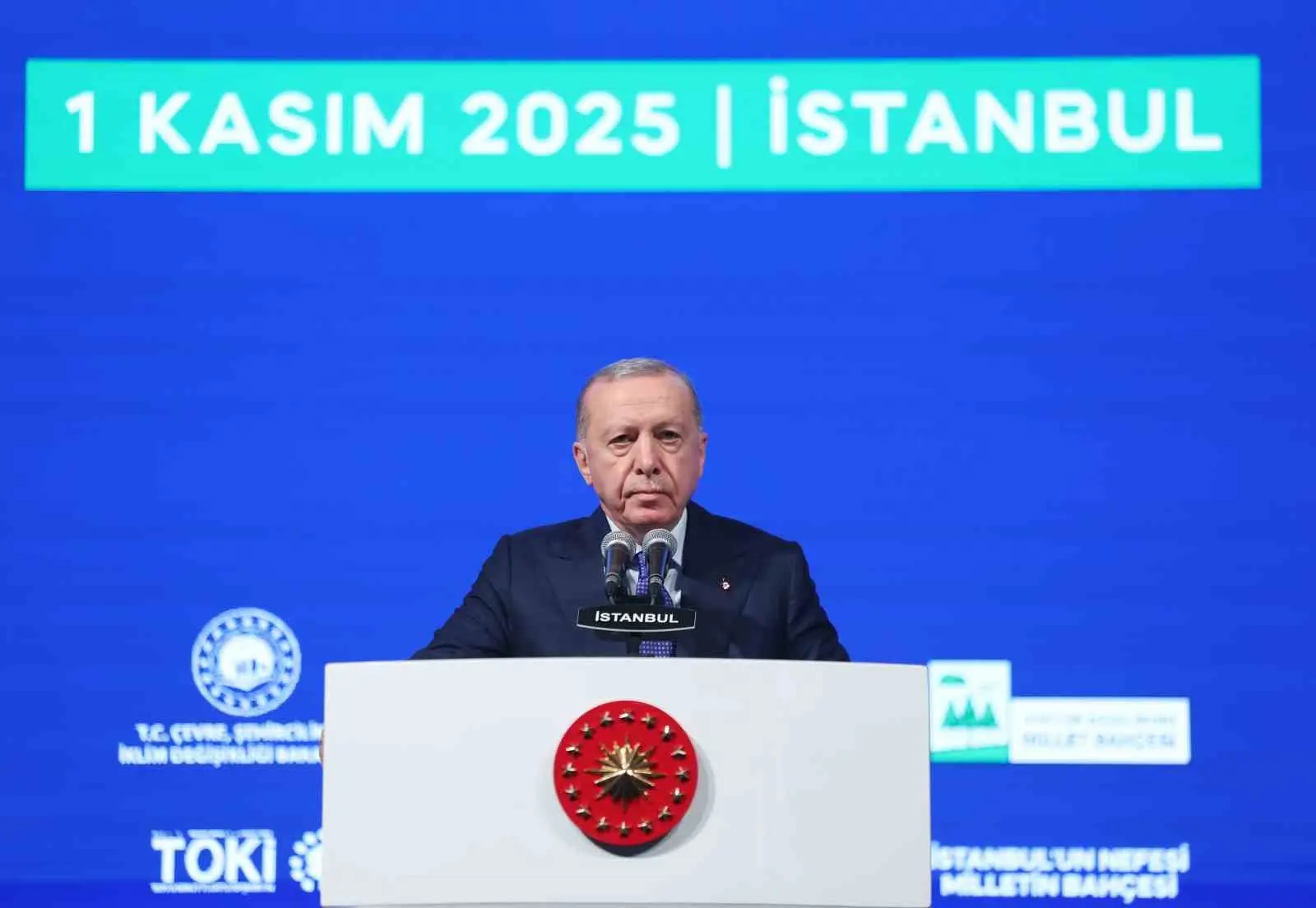 Cumhurbaşkanı Recep Tayyip Erdoğan, Atatürk Havalimanı Millet Bahçesi’nin açılışında konuştu.