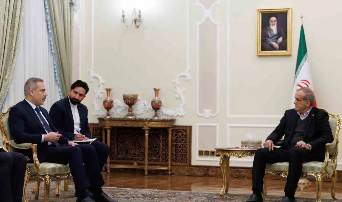 Dışişleri Bakanı Hakan Fidan, İran Cumhurbaşkanı Mesud Pezeşkiyan ile yaptığı