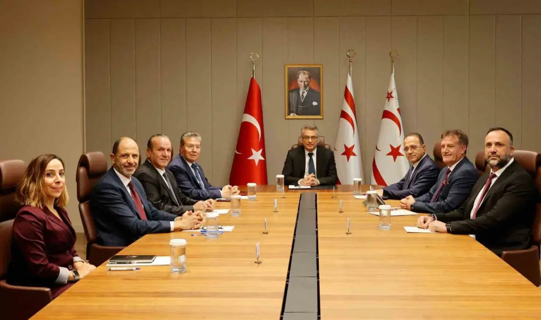KKTC Cumhurbaşkanı Tufan Erhürman KKTC’de bulunan Siyasi parti liderlerini kabul