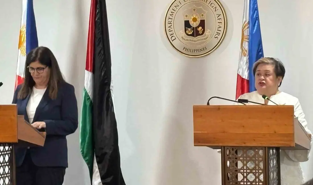 Filistin Dışişleri Bakanı Varsen Aghabekian Shahin, Filipinler’de mevkidaşı Theresa Lazaro