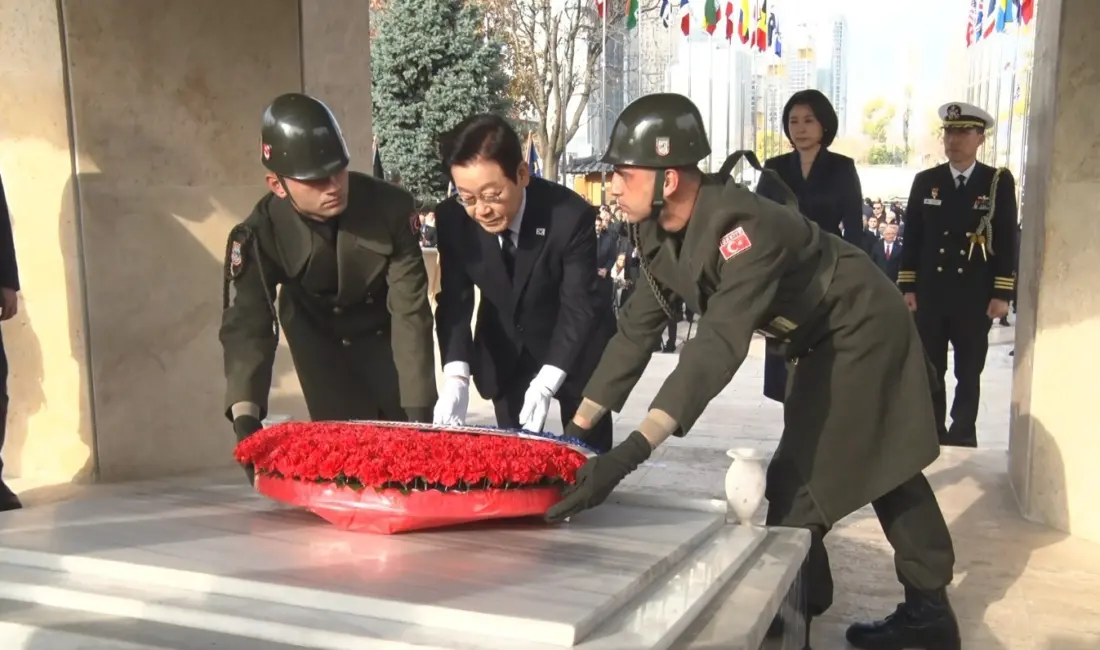 Güney Kore Cumhuriyeti Cumhurbaşkanı Lee Jae Myung, Ankara’da bulunan ‘Kore’de
