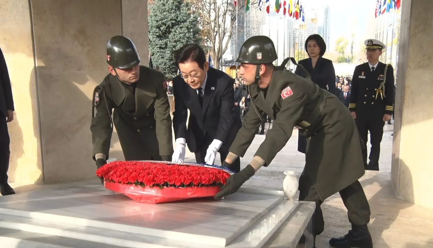 Güney Kore Cumhuriyeti Cumhurbaşkanı Lee Jae Myung, Ankara’da bulunan ‘Kore’de