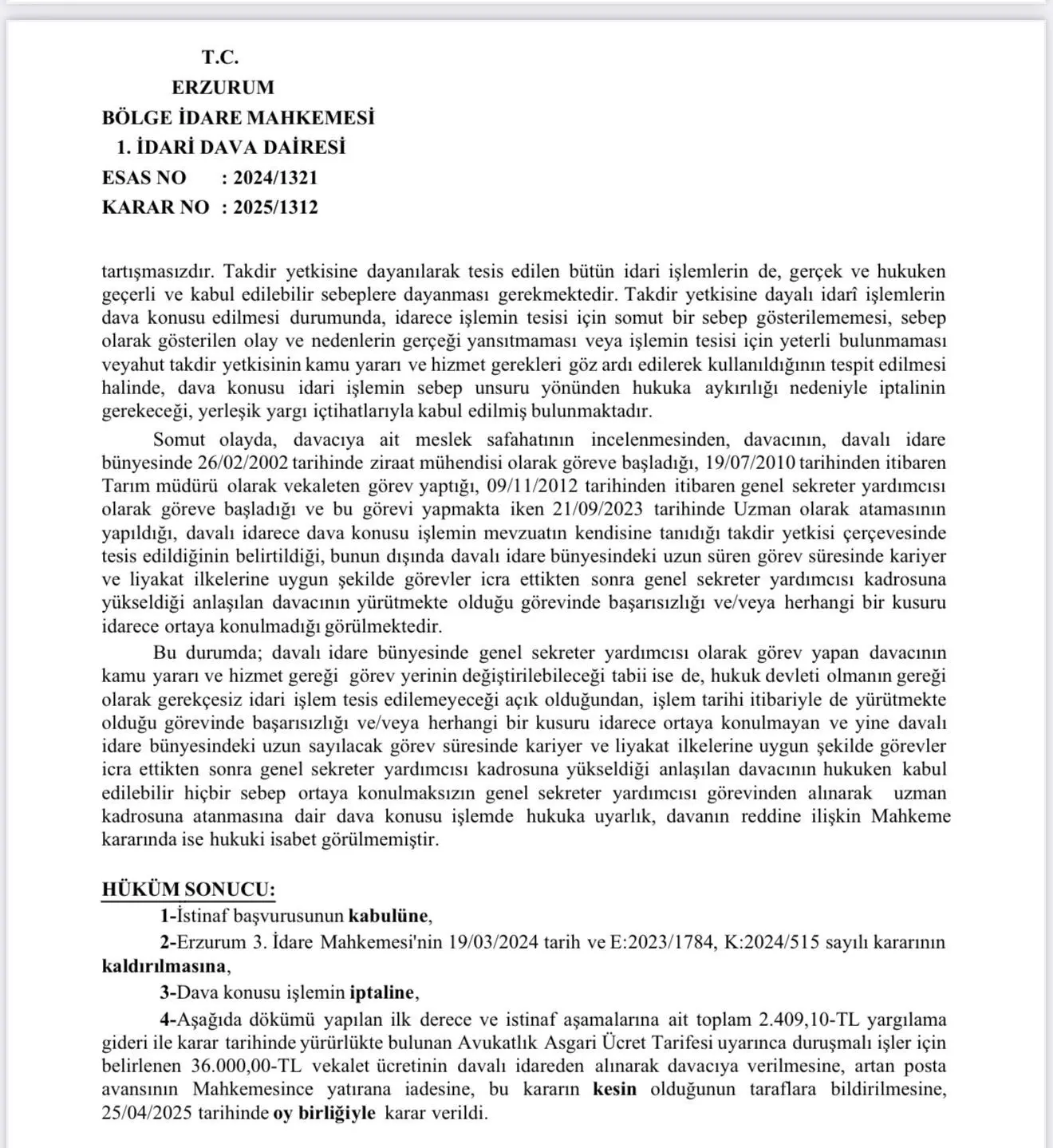 Iğdır’da İl Özel İdaresindeki Genel Sekreter Yardımcılığı görevinden Iğdır Valisi