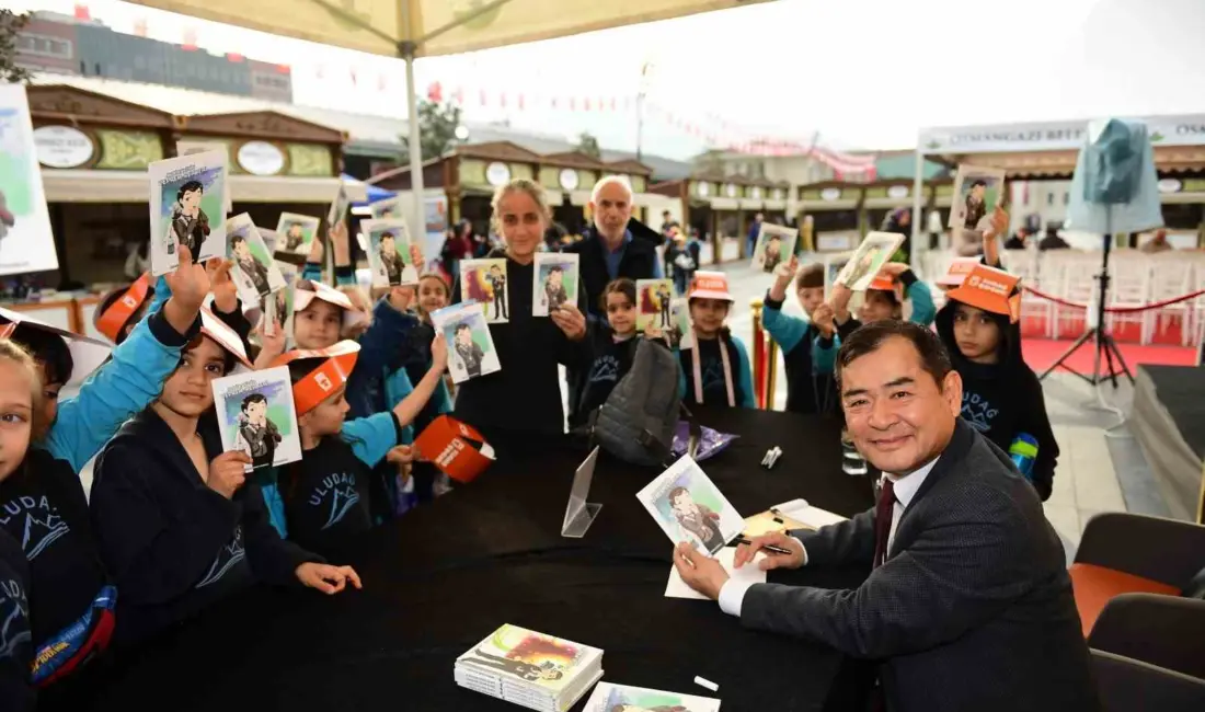 Osmangazi Kitap Fuarı’na katılan Japon Deprem Uzmanı Moriwaki Yoshinori, depremle