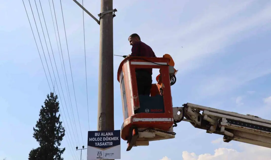 Nazilli Belediyesi, ilçe genelinde çevre kirliliğine neden olan izinsiz moloz
