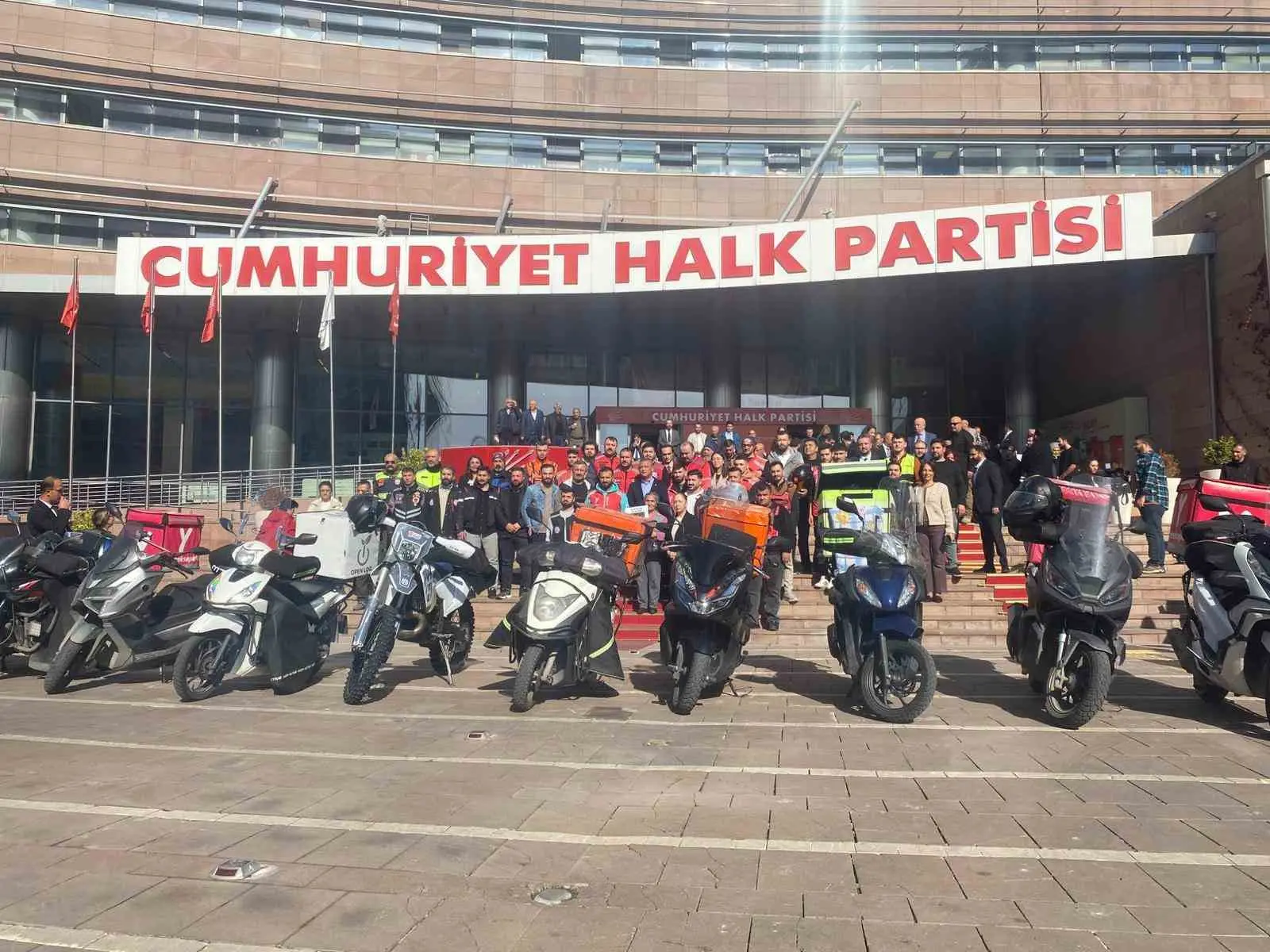 ‘Emeğin Türkiye’si Motokuryeler Buluşması’ programında konuşan Cumhuriyet Halk Partisi (CHP)