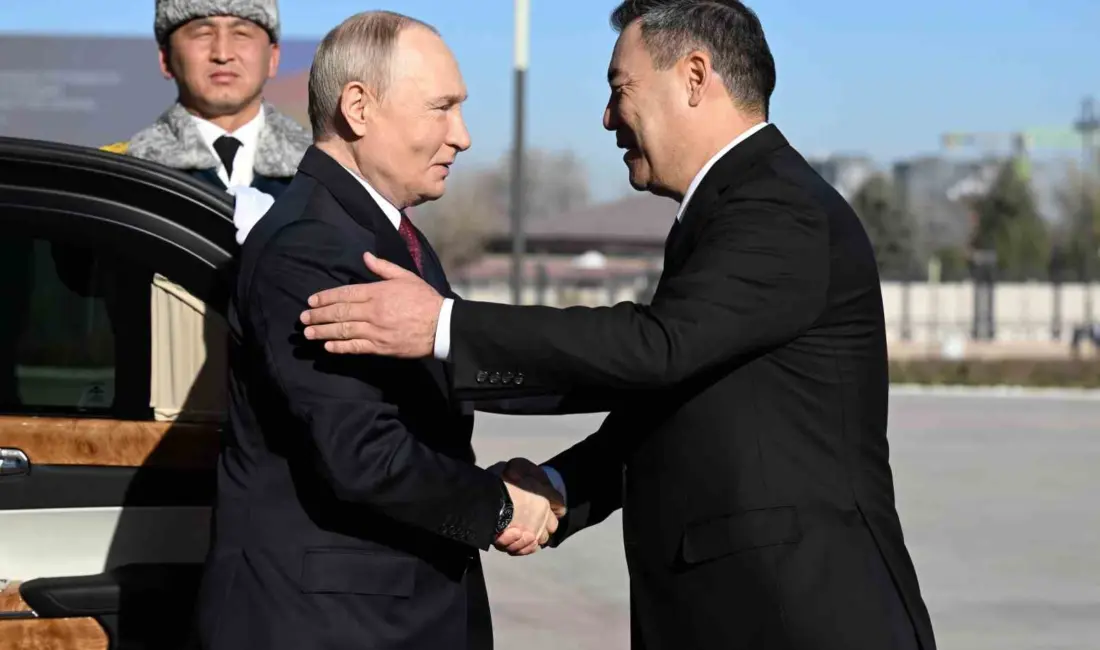 Rusya Devlet Başkanı Vladimir Putin resmi ziyaret düzenlediği Kırgızistan’ın başkenti