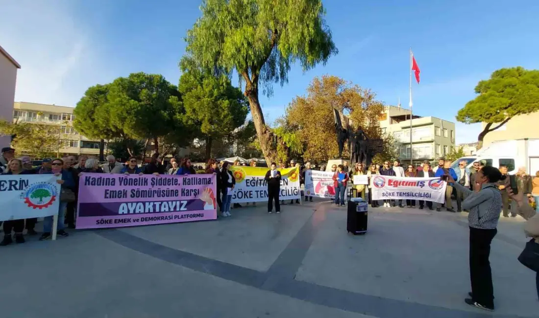 Söke’de, 25 Kasım Kadına Yönelik Şiddete Karşı Uluslararası Mücadele Günü