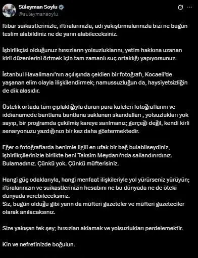 AK Parti İstanbul Milletvekili Süleyman Soylu, İstanbul Havalimanı’nın açılışında çekilen