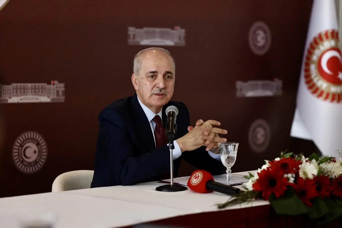 Türkiye Büyük Millet Meclisi (TBMM) Başkanı Numan Kurtulmuş, medya kuruluşlarının
