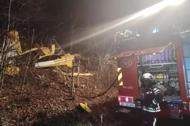 Türkiye’ye ait yangın söndürme uçağının Hırvatistan’ın Senj kenti yakınlarında düşmesi