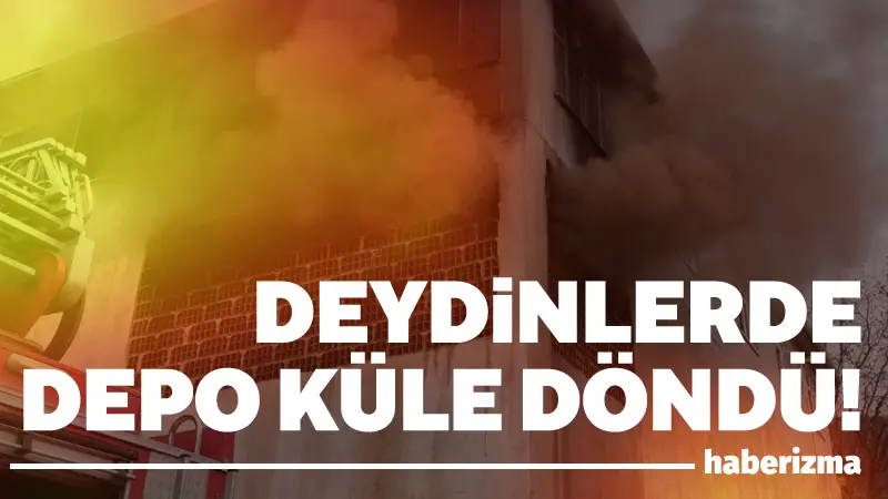 Bursa’nın İnegöl ilçesinde meyve kasalarının bulunduğu 2 katlı apartmanın, 1’inci