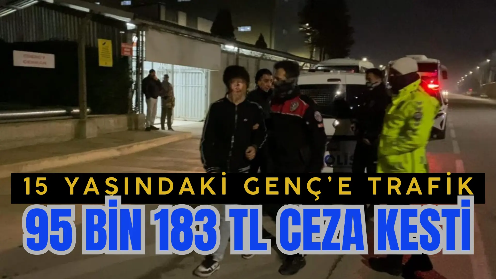 Bursa’nın İnegöl ilçesinde polisin dur ihtarına uymayan 15 yaşındaki sürücü,