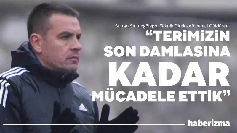 Sultan Su İnegölspor Teknik Direktörü İsmail Güldüren, Altınordu karşısında alınan