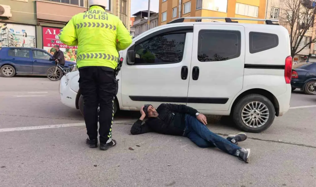 Bursa’nın İnegöl ilçesinde meydana gelen kazada hafif ticari araç ile