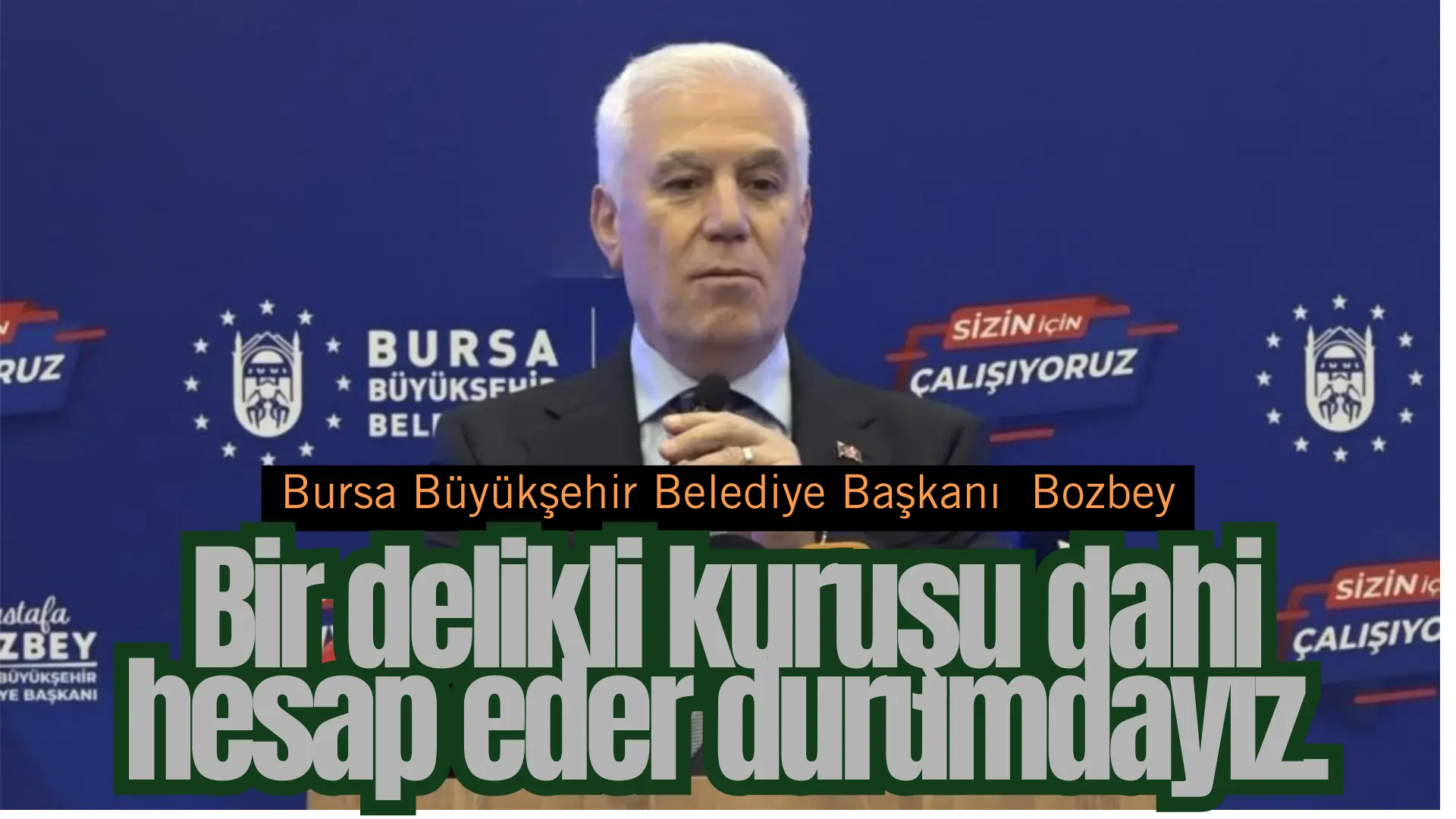 Bursa Büyükşehir Belediye Başkanı Mustafa Bozbey, belediyenin, Buski ve iştiraklerin