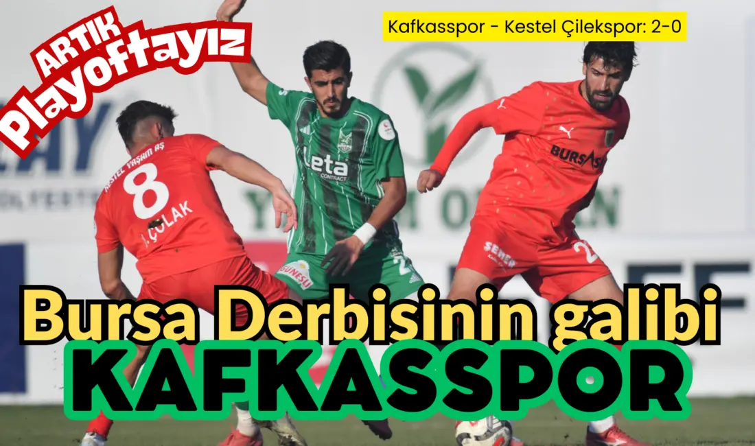 3. Lig 1.Gurupta playoof mücadelesi veren Kafkasspor, düşme hattında bulunan