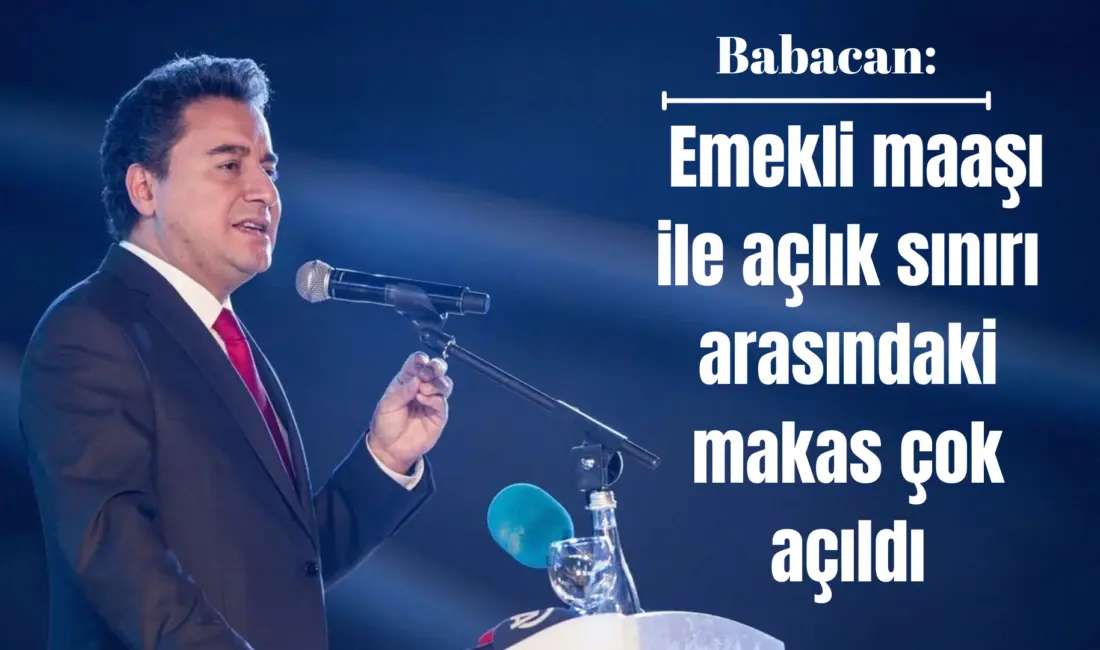 Demokrasi ve Atılım Partisi (DEVA Partisi) Genel Başkanı Ali Babacan,