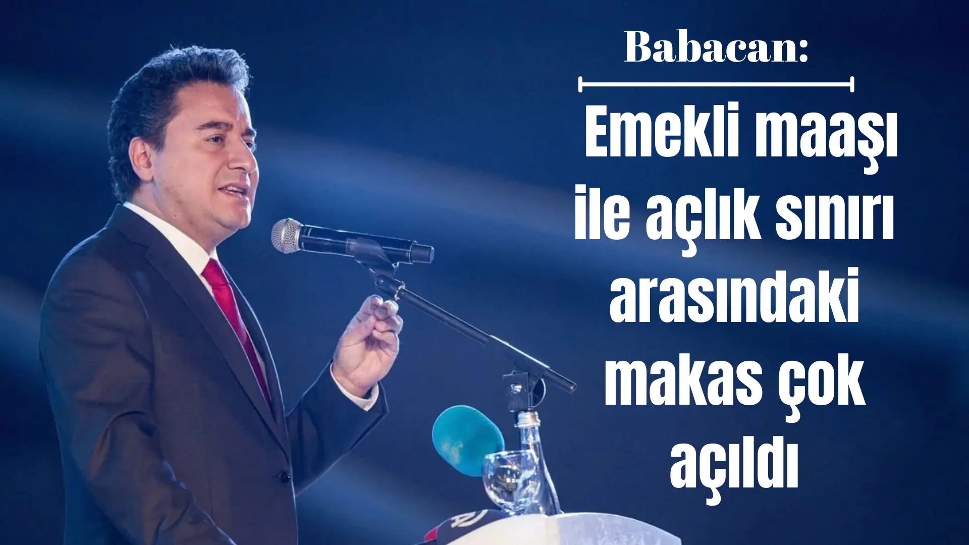 Demokrasi ve Atılım Partisi (DEVA Partisi) Genel Başkanı Ali Babacan,