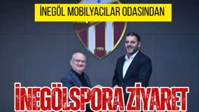 İnegöl Marangozlar ve Mobilyacılar Odası Başkanı Özcan Ayhan ve yönetim