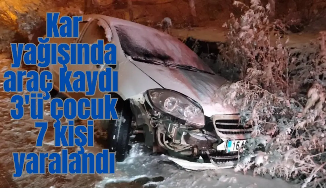 Bursa’nın İnegöl ilçesinde hafif ticari araç ile otomobil çarpıştığı kazada