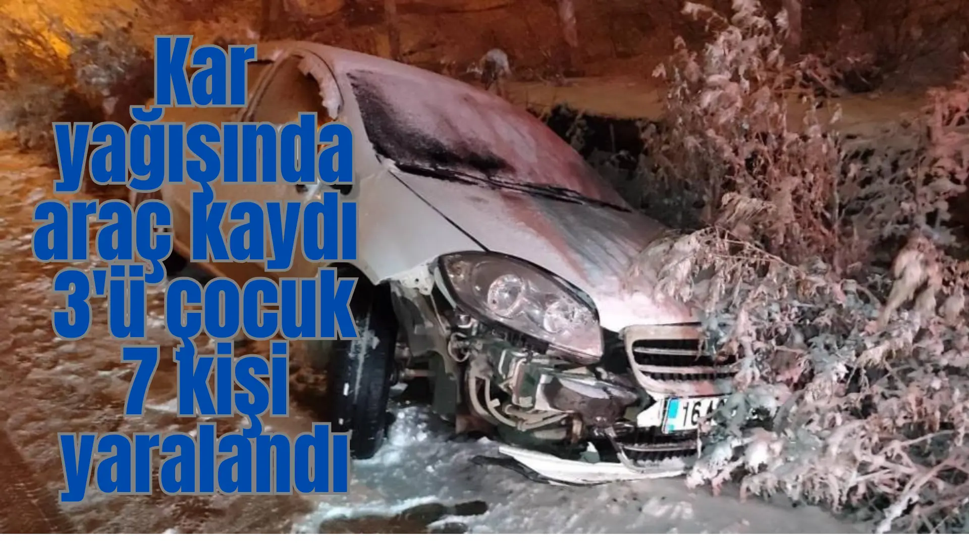 Bursa’nın İnegöl ilçesinde hafif ticari araç ile otomobil çarpıştığı kazada