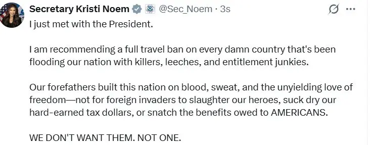 ABD İç Güvenlik Bakanı Kristi Noem, ABD Başkanı Donald Trump