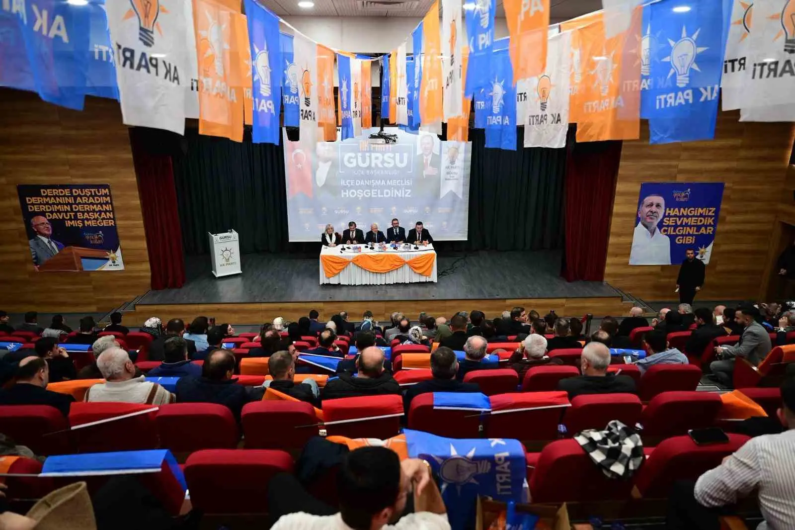 AK Parti Gürsu İlçe Danışma Meclisi Toplantısı, teşkilat mensuplarının yoğun