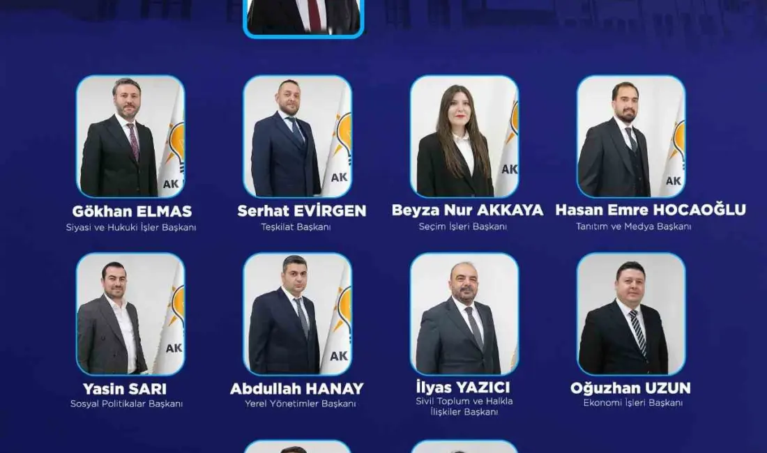 AK Parti Eskişehir Odunpazarı İlçe Başkanlığı’nın yeni Yürütme Kurulu Listesi