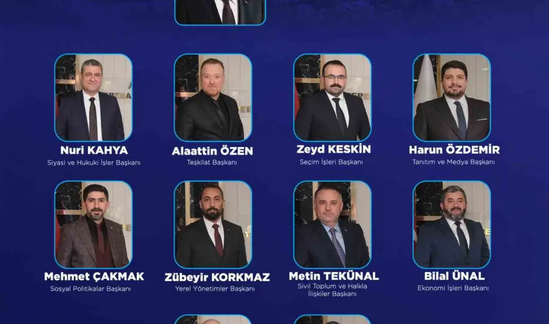 AK Parti Eskişehir Tepebaşı İlçe Başkanlığı’nın yeni Yürütme Kurulu Listesi