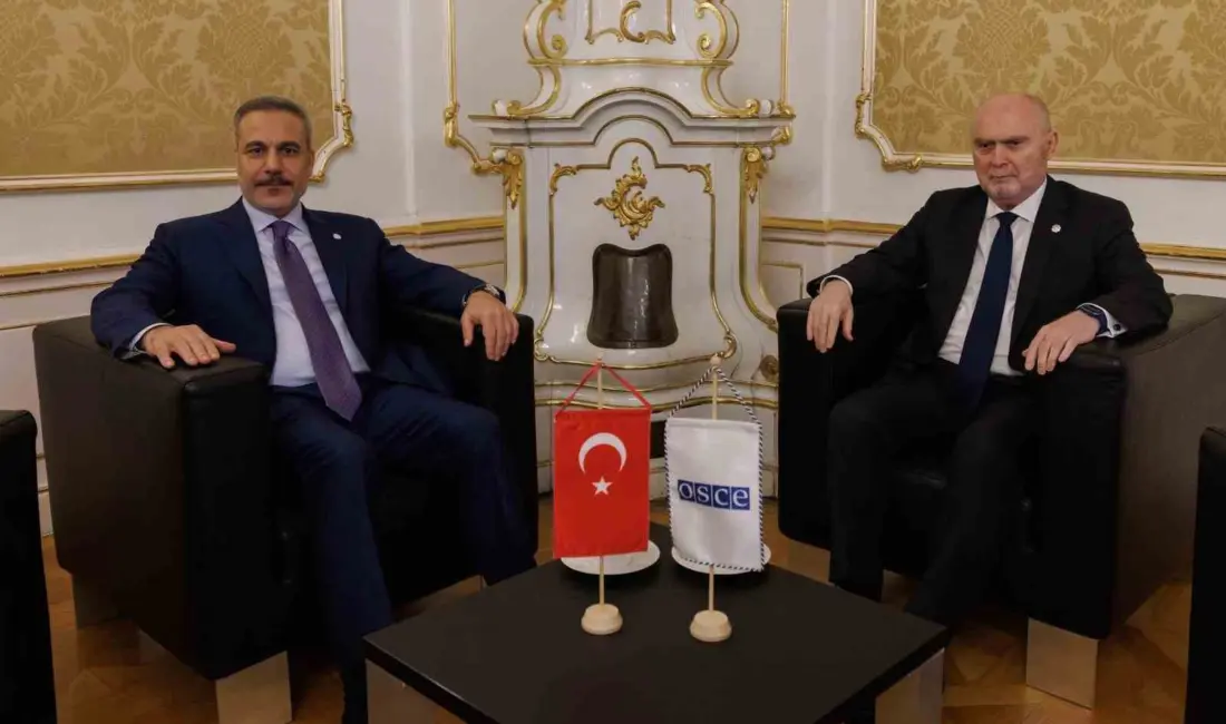 Dışişleri Bakanı Hakan Fidan, Viyana’da AGİT Genel Sekreteri Feridun Sinirlioğlu