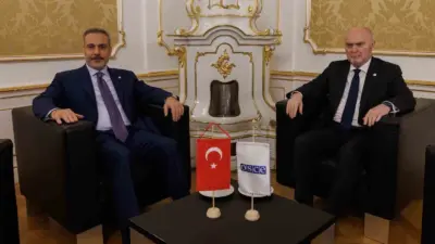 Dışişleri Bakanı Hakan Fidan, Viyana’da AGİT Genel Sekreteri Feridun Sinirlioğlu